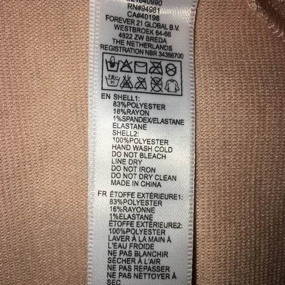 Forever 21 Women's Peach Sleeveless Dress Small - Picture 8 of 8